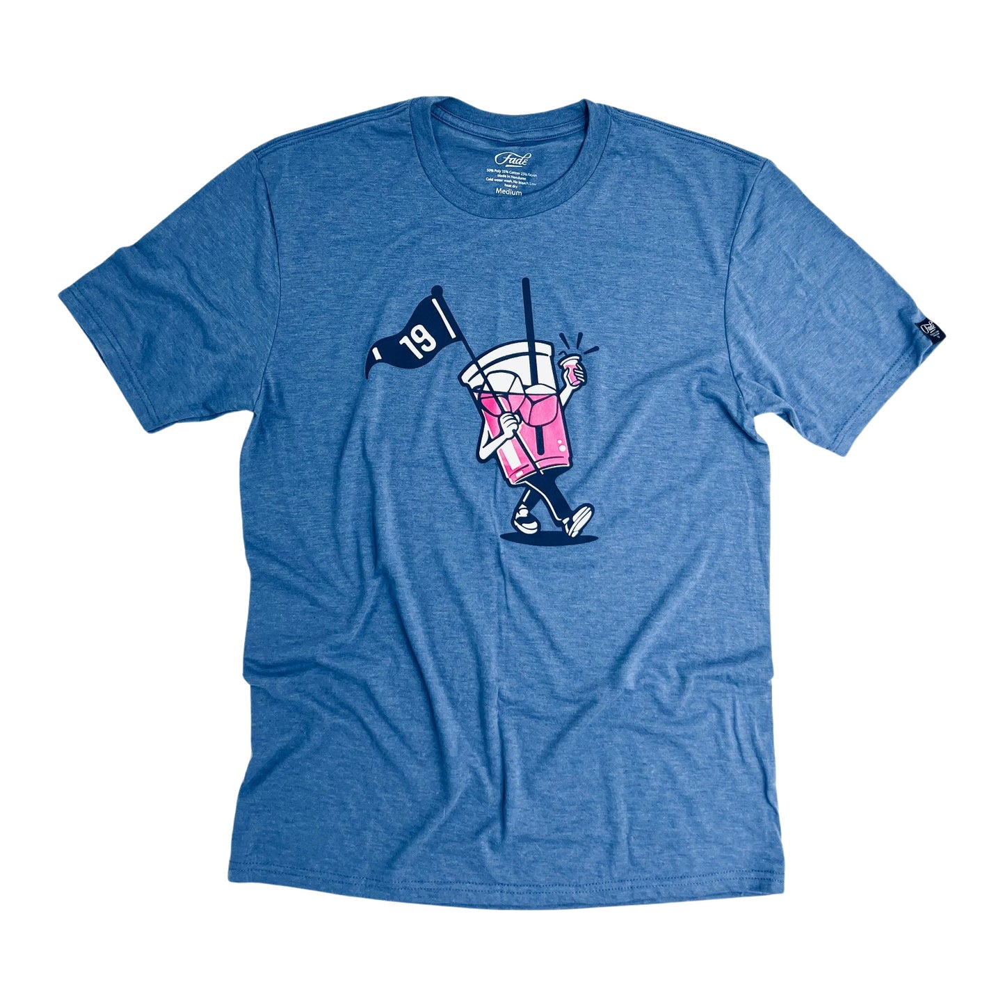 FADE 19TH TEE-HEATHER ROYAL