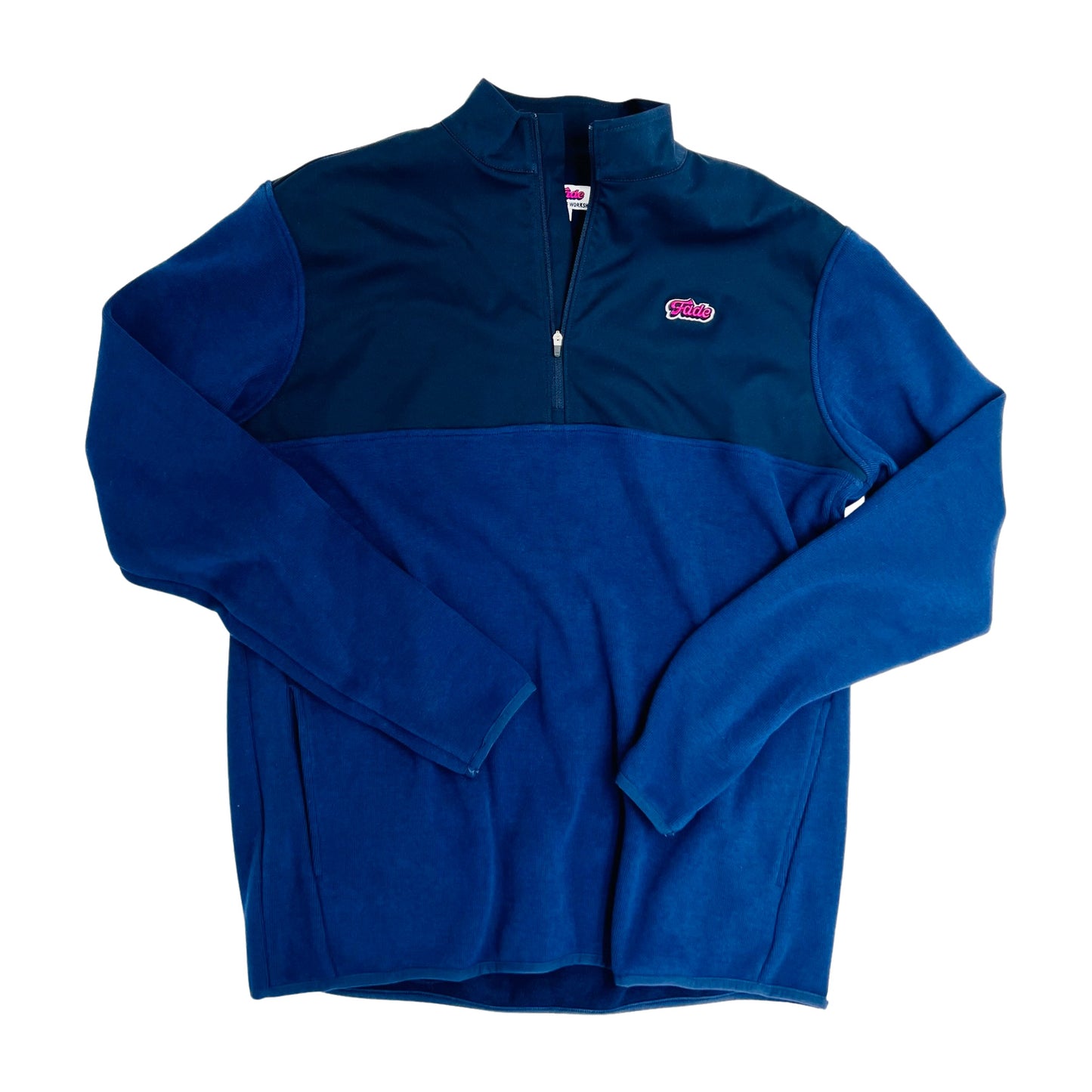 FADE-TWO DOWN HYBRID 1/4 ZIP NAVY/MIDNIGHT