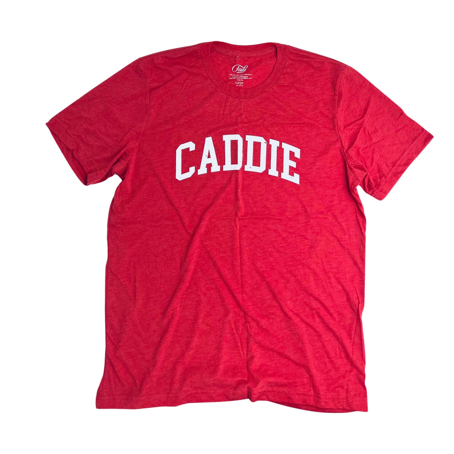 VINTAGE CADDIE TEE- RED HEATHER