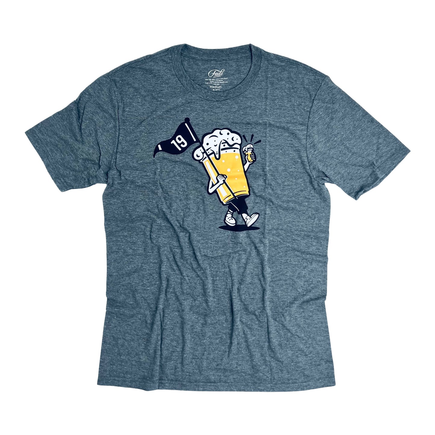 FADE HOPPY FINISH TEE-GREY