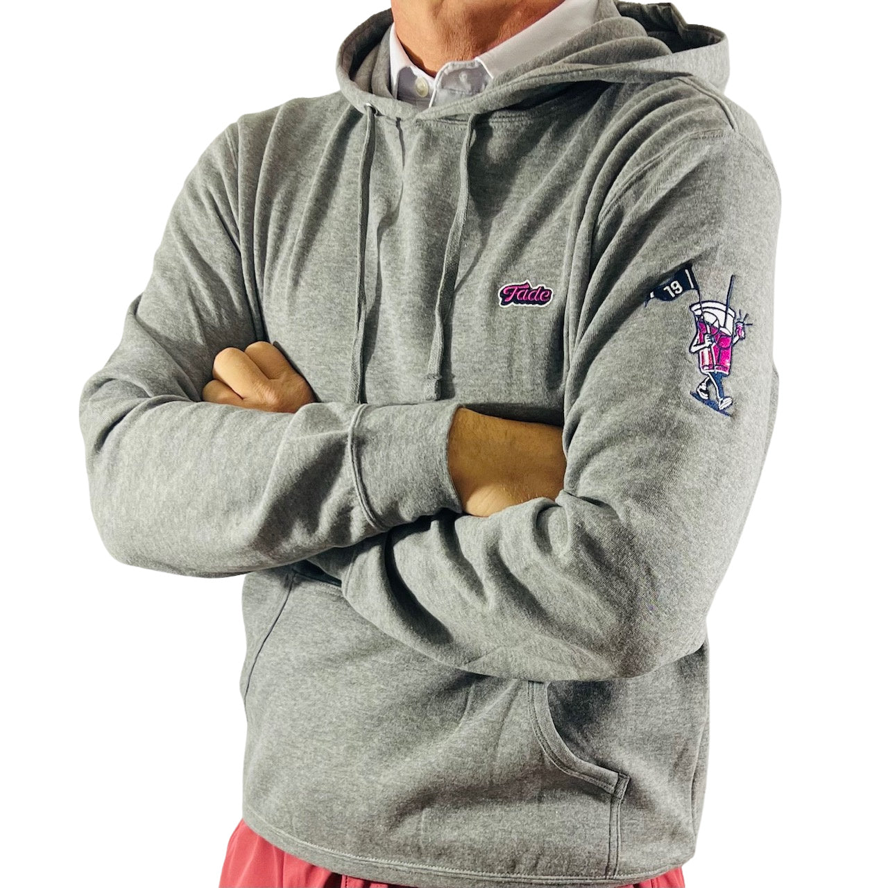 19th HOLE HOODIE-HEATHER GREY