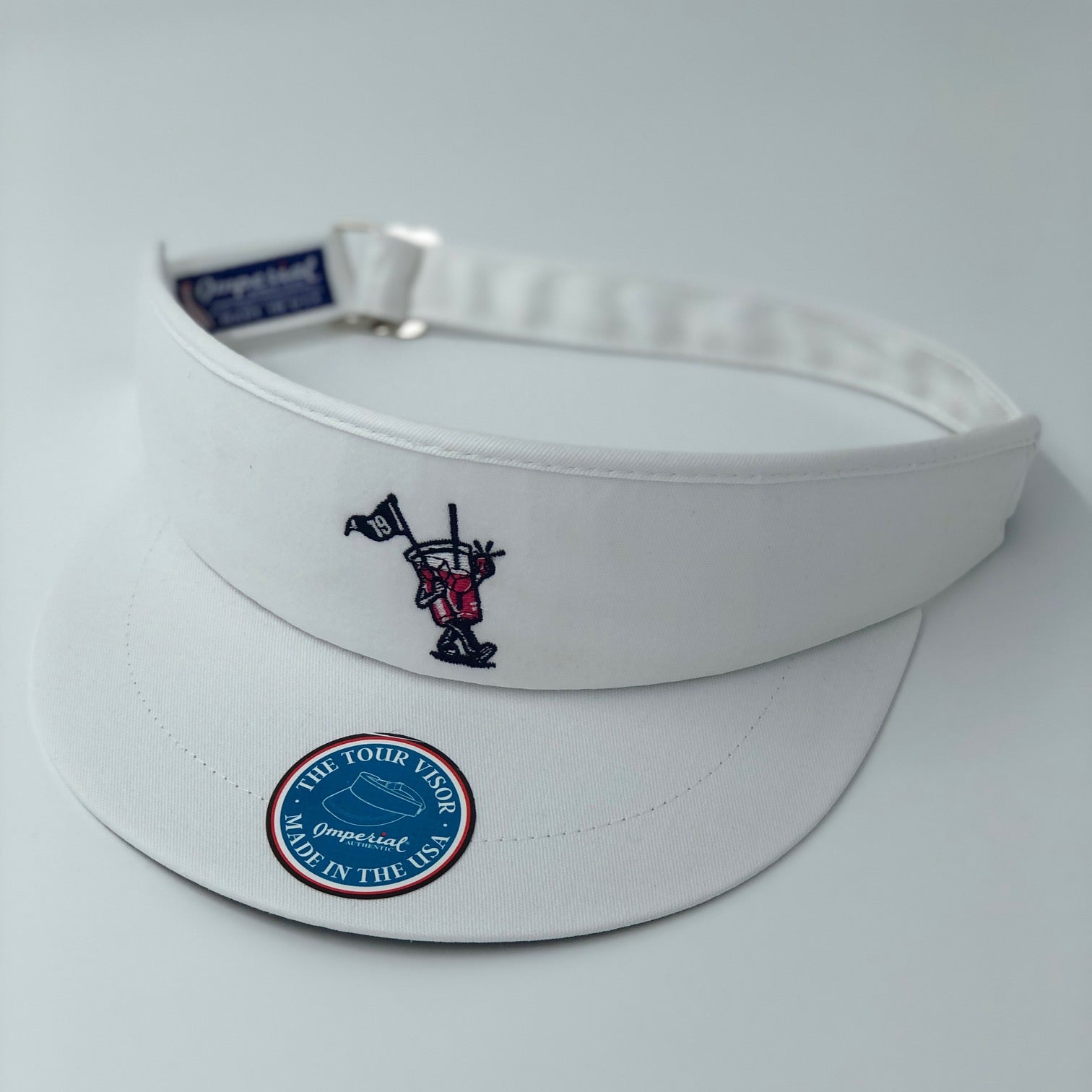 19th HOLE TOUR VISOR- WHITE – Fade Golf N' Stuff Workshop