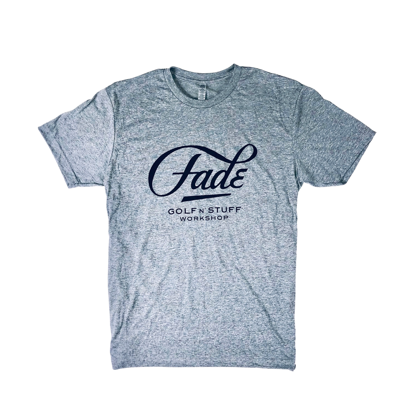 FADE LARGE LOGO-HEATHER GRAY/BLACK - Fade Golf N' Stuff Workshop