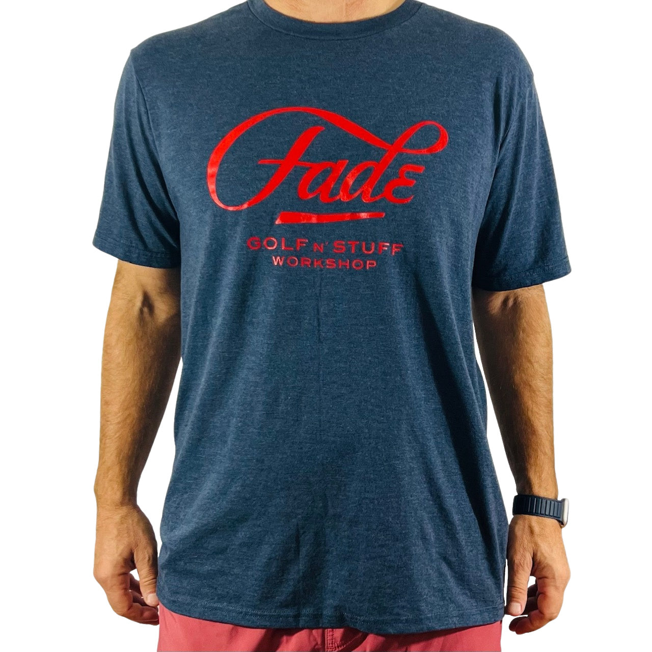 FADE LARGE LOGO-DARK BLUE/RED