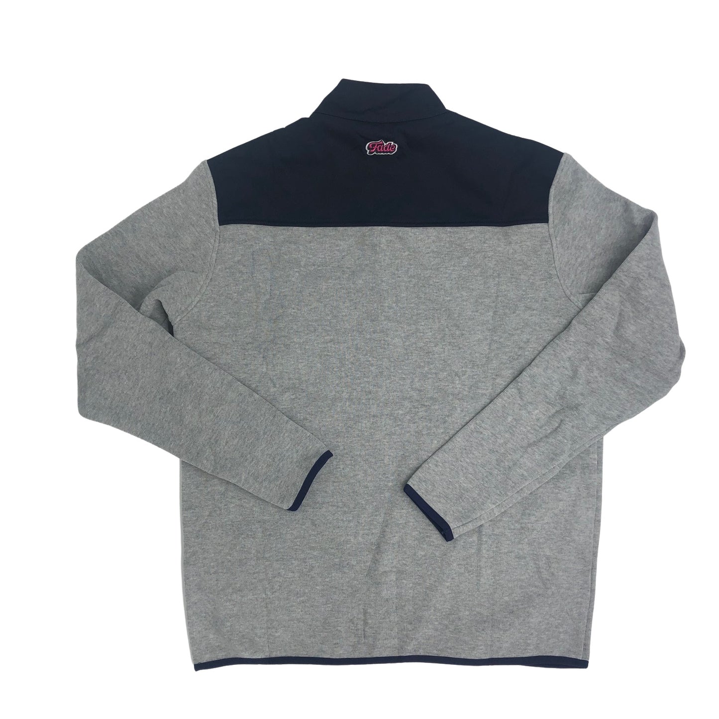 FADE-TWO DOWN HYBRID 1/4 ZIP GRY HEATHER/MIDNIGHT