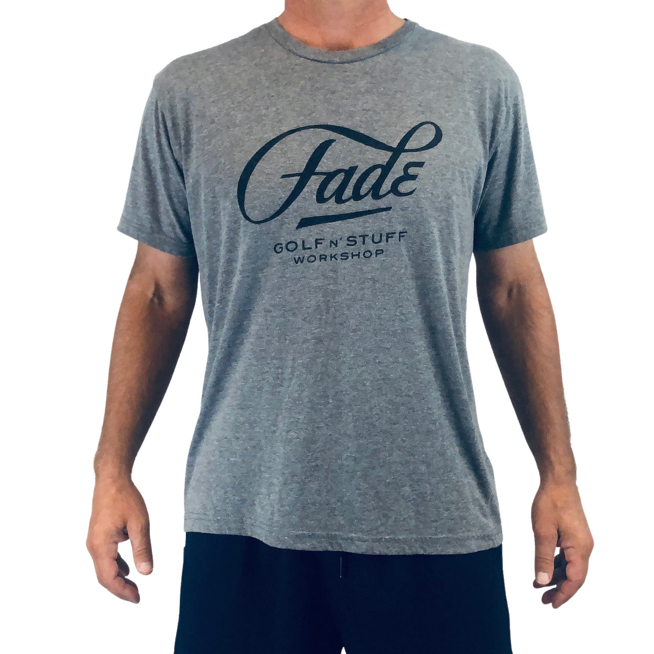 FADE LARGE LOGO-HEATHER GRAY/BLACK