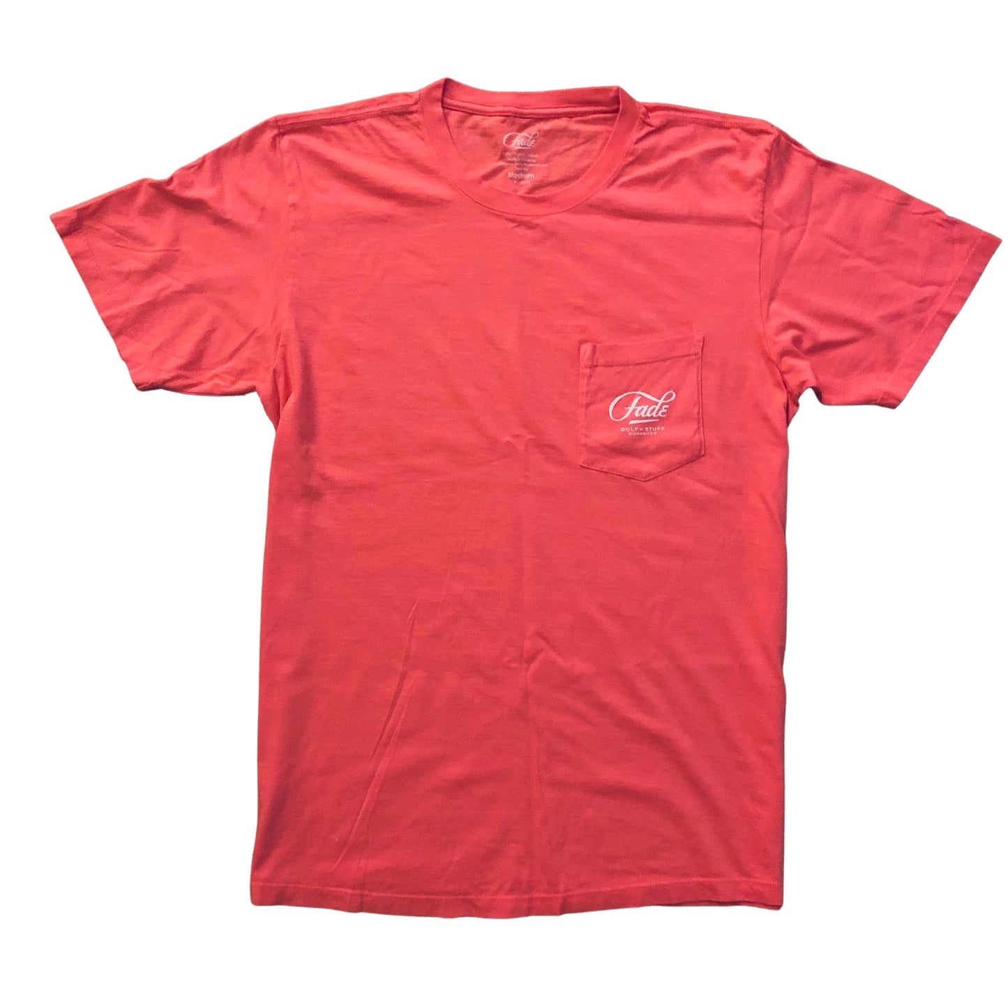 HULA COTTON POCKET TEE-CORAL