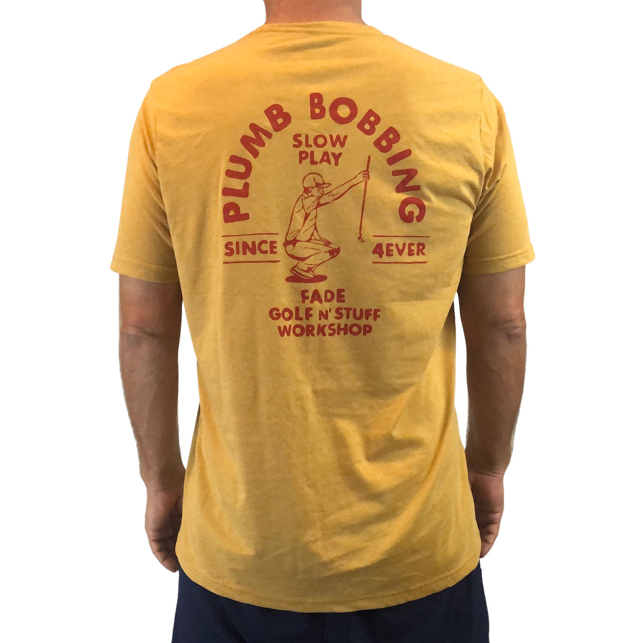 PLUMB BOB TEE-ANTIQUE GOLD