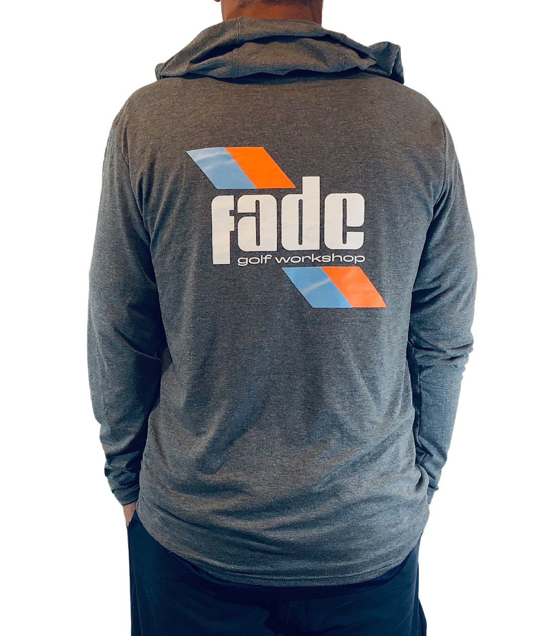 FADE RANGE TEE HOODIE-HEATHER GREY HEATHER
