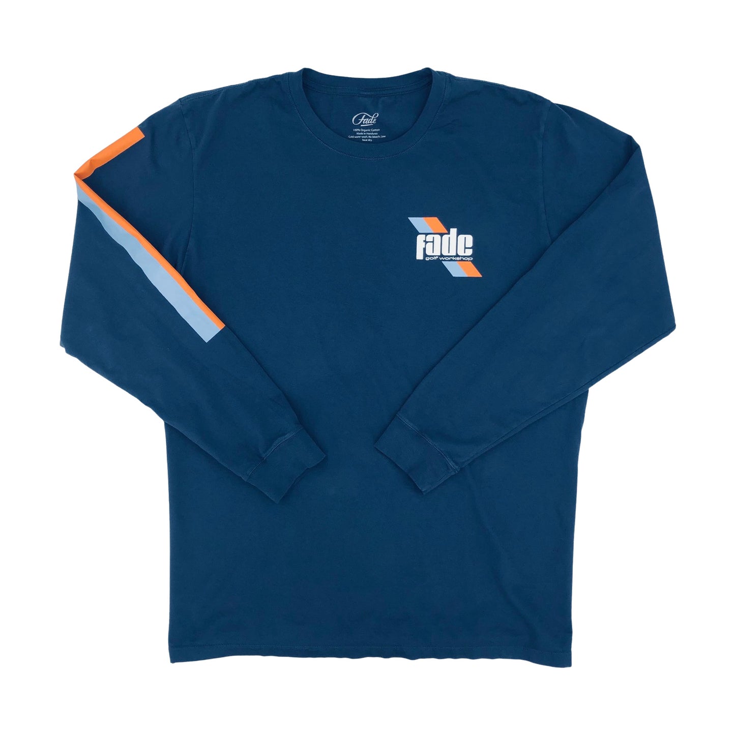 FADE STRIPESHOW LONG LONG SLEEVE TEE-NAVY