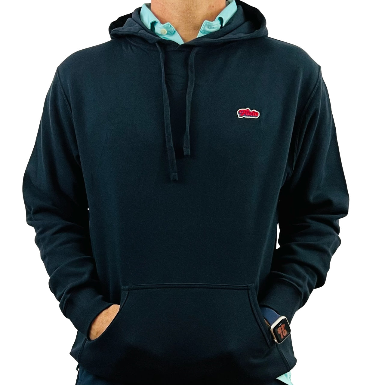 FADE TINY RETRO HOODIE-DEEP NAVY