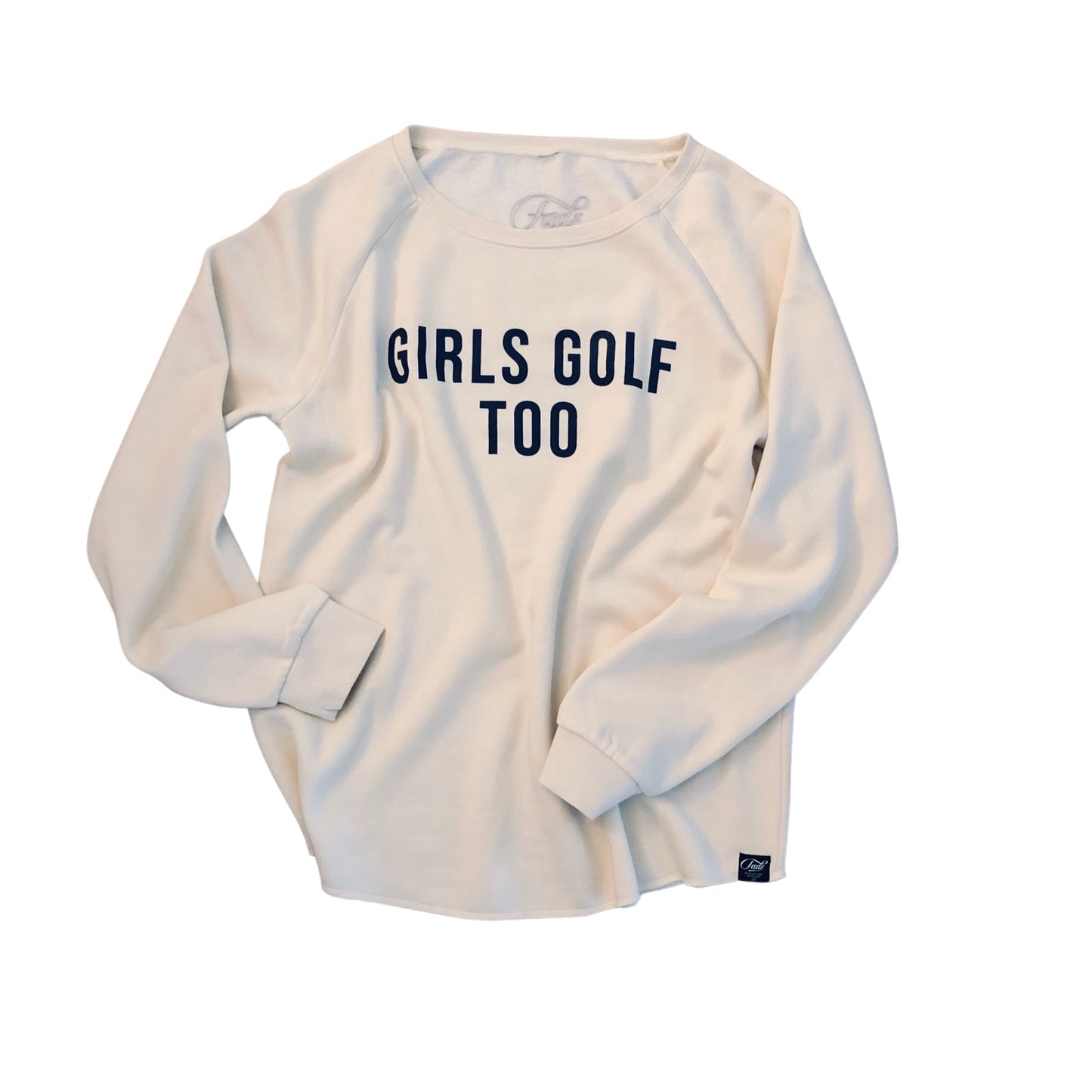 GIRLS GOLF TOO CREWNECK-BONE/MIDNIGHT