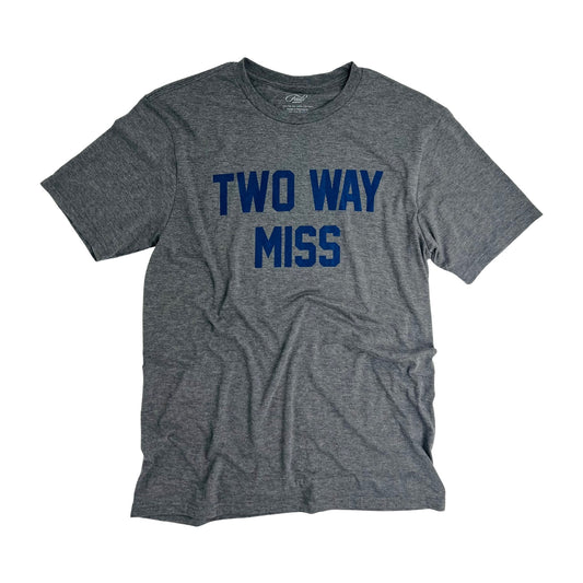 TWO WAY MISS TEE-GYM GREY-NAVY