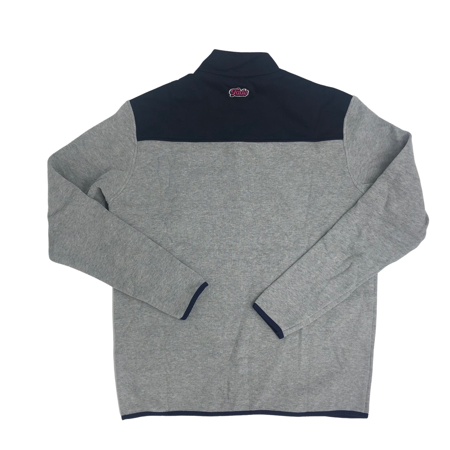 FADE-TWO DOWN HYBRID 1/4 ZIP   GRY HEATHER/MIDNIGHT
